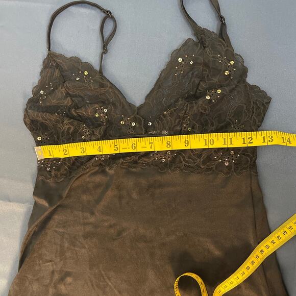 Victorias Secret Embellished Black Lace Camisole Small Pre-owned - Picture 7 of 8